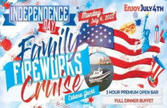 4th of July Family Fireworks Cruise in New York City aboard the Cabana Yacht