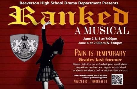 Beaverton High School Drama Department Presents RANKED a Musical, Beaverton, Oregon, United States