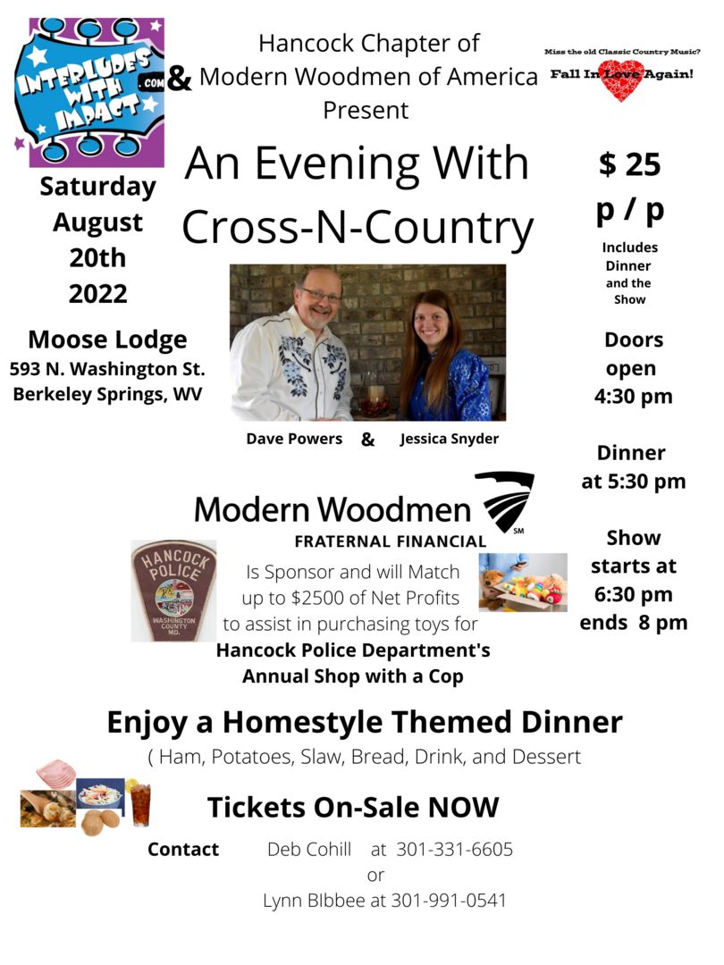 An Evening with Cross-N-Country, Berkeley Springs, West Virginia, United States