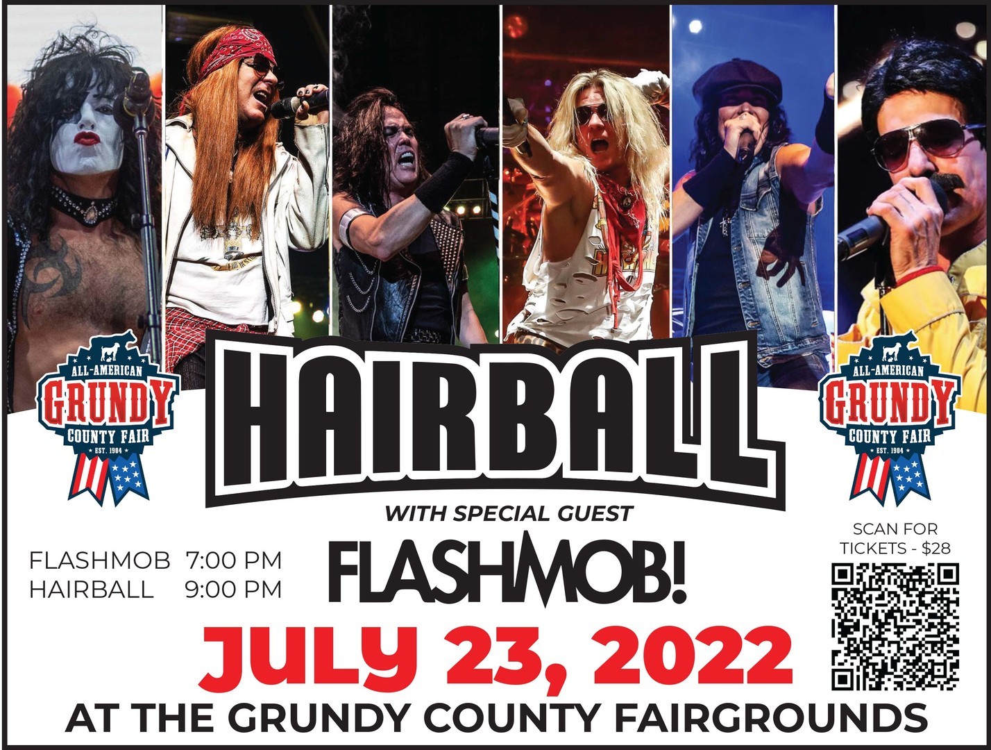 Hairball with opening act FlashMob!, Grundy Center, Iowa, United States