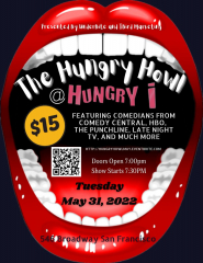 Hungry Howl at the Hungry I: Stand Up Comedy at an amazing Historical Venue