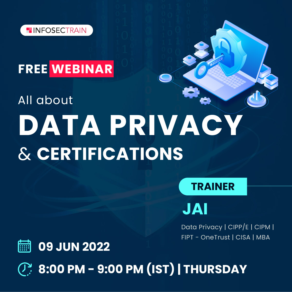 Free Webinar on All about Data Privacy & Certifications, Online Event