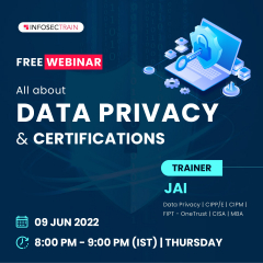 Free Webinar on All about Data Privacy & Certifications