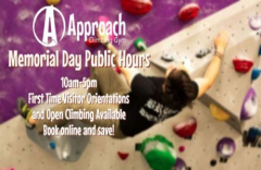 Try Climbing this Memorial Day at Approach Climbing Gym!