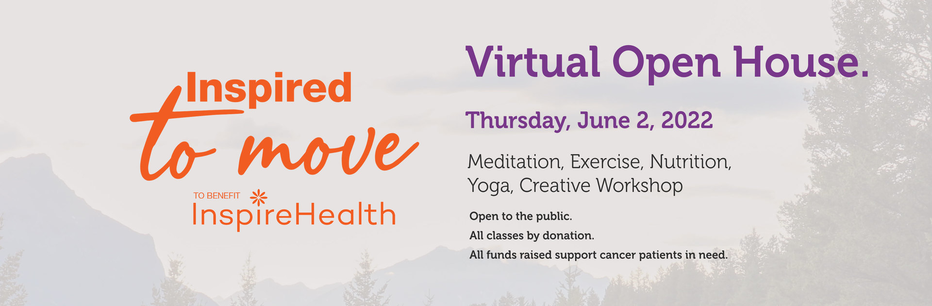 InspireHealth's Inspired to Move Virtual Fundraiser, Online Event