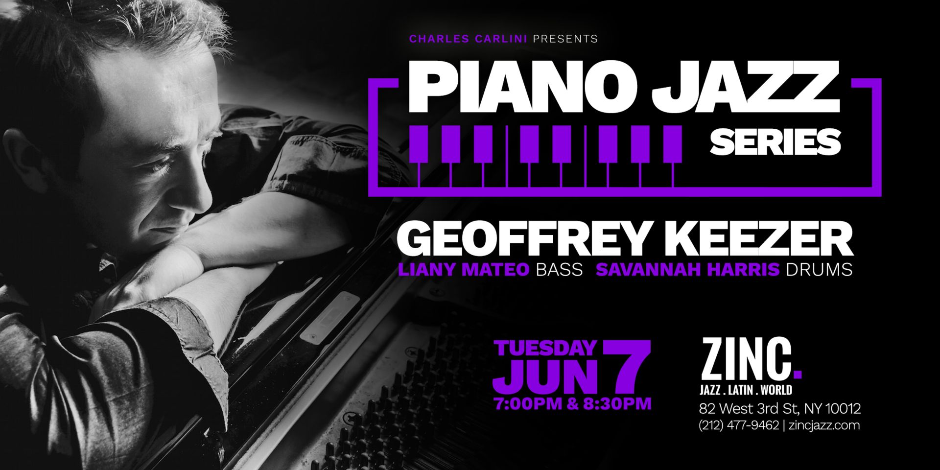 Piano Jazz Series: Geoffrey Keezer, New York, United States
