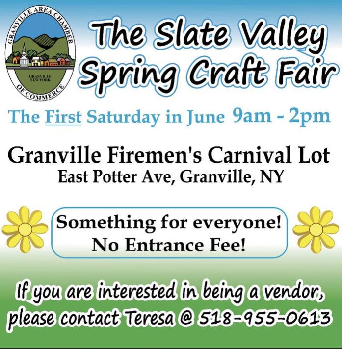 The Slate valley spring craft fair, Granville, New York, United States