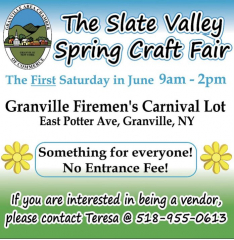 The Slate valley spring craft fair