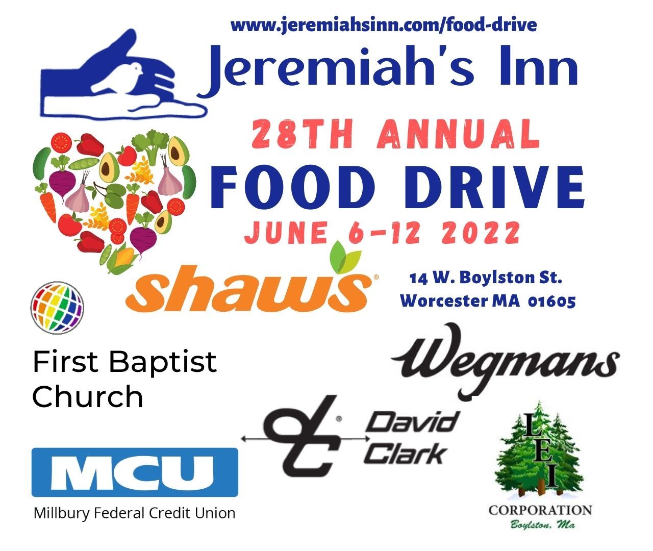 Jeremiah's Inn 28th Annual Food Drive, Worcester, Massachusetts, United States