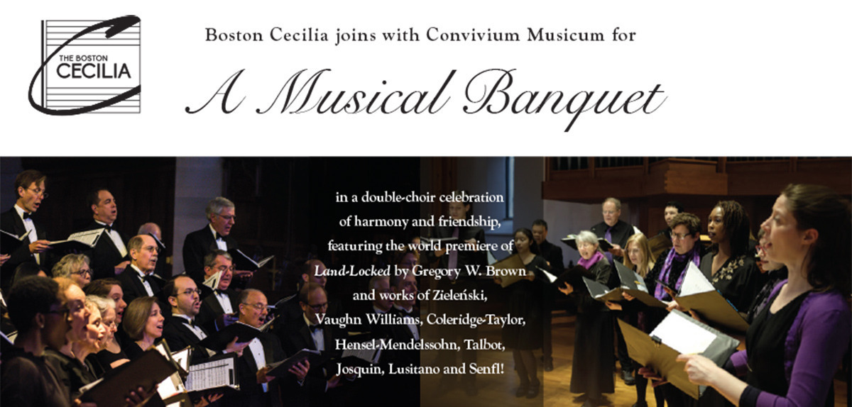 A Musical Banquet - a double-choir concert in Harvard Square by Boston Cecilia and Convivium Musicum, Cambridge, Massachusetts, United States