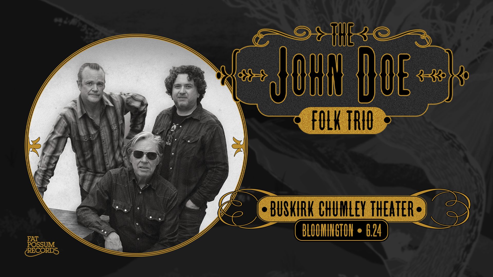 "X" frontman John Doe and his folk trio are coming to Bloomington, IN on June 24, Bloomington, Indiana, United States