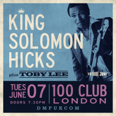 King Solomon Hicks at The 100 Club - London