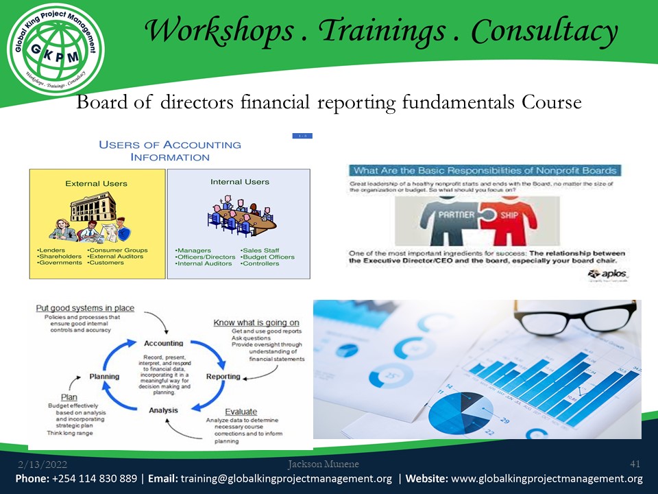 Board of directors financial reporting fundamentals Course, Nairobi, Nairobi County,Nairobi,Kenya