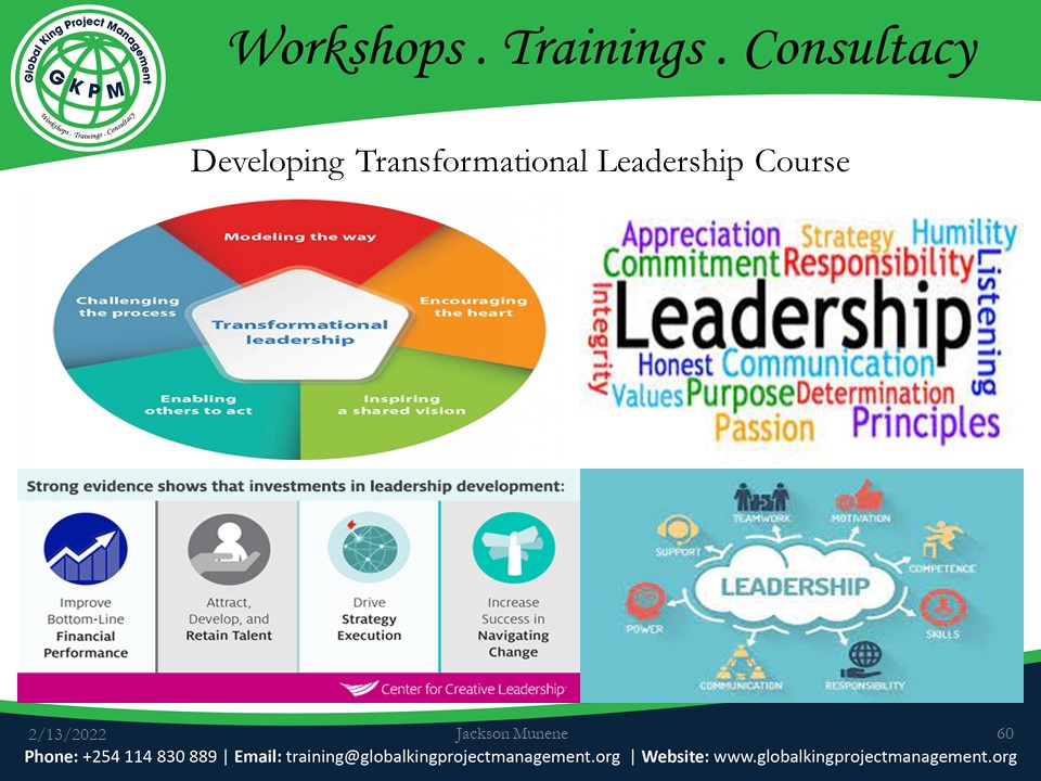Developing Transformational Leadership Course, Nairobi, Nairobi County,Nairobi,Kenya