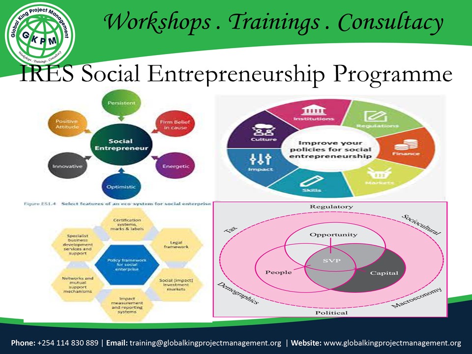 IRES Social Entrepreneurship Programme, Nairobi, Nairobi County,Nairobi,Kenya