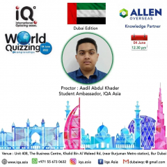 World Quizzing Championship organized by IQA and ALLEN Overseas, UAE (Knowledge Partner)