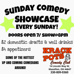 Sunday FREE Comedy Showcase at Krackpots Comedy Club