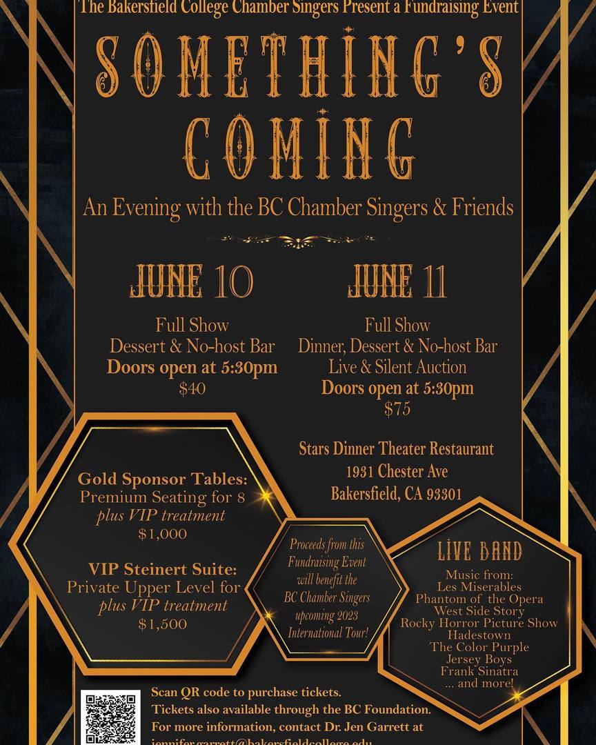 Something's Coming: An Evening with the BC Chamber Singers and Friends, Bakersfield, California, United States