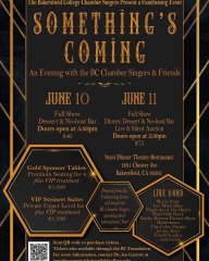 Something's Coming: An Evening with the BC Chamber Singers and Friends