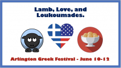 Arlington Greek Festival - All Weekend June 10, 11 and 12 - ArlingtonFestival.com