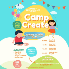 Camp Create: PreK4 - 8th grade