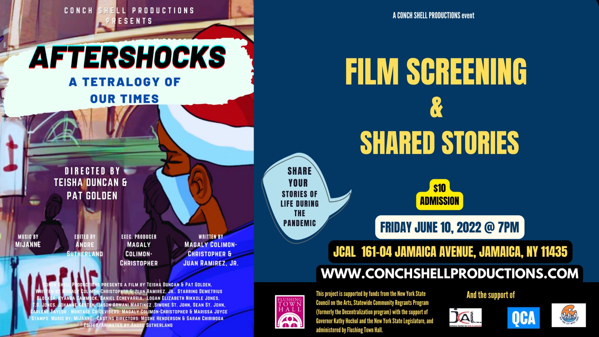 Conch Shell Productions Celebrates Caribbean Heritage Month "Aftershocks: A Tetralogy of Our Times", Queens, New York, United States