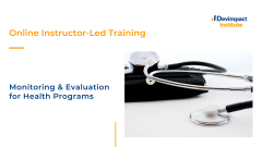 Training on Monitoring and Evaluation for Health Programs