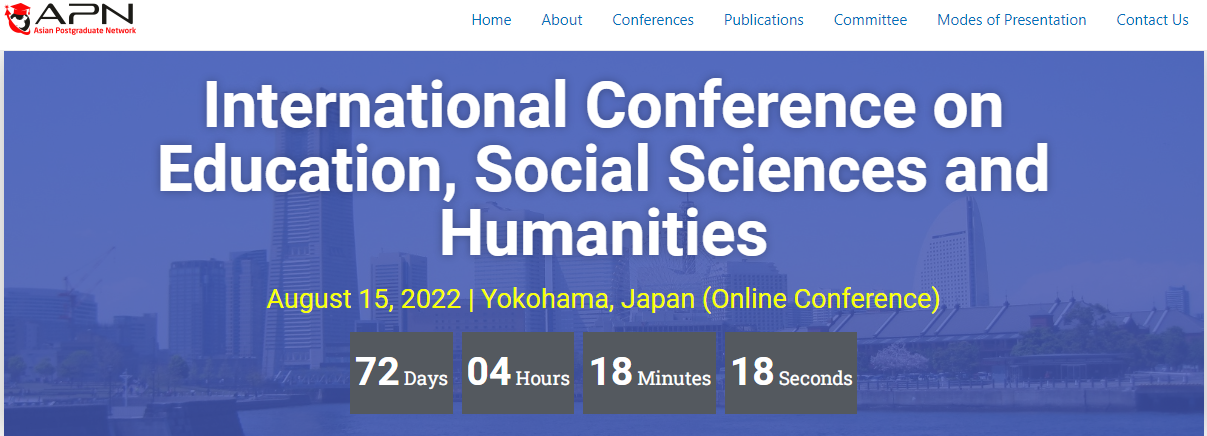 ICESH- International Conference on Education, Social Sciences and Humanities | Scopus & WoS Indexed, Online Event