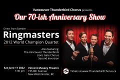 The Vancouver Thunderbirds Present Our 70 'ish Anniversary Show