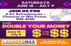 Laundromax Providence "Double Your Money" Grand Opening Party