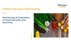Training on Monitoring and Evaluation in Food Security and Nutrition