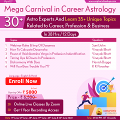 Mega Carnival in Career Astrology 30+Astro Experts And Learn 35+ Unique Topics Related to Career