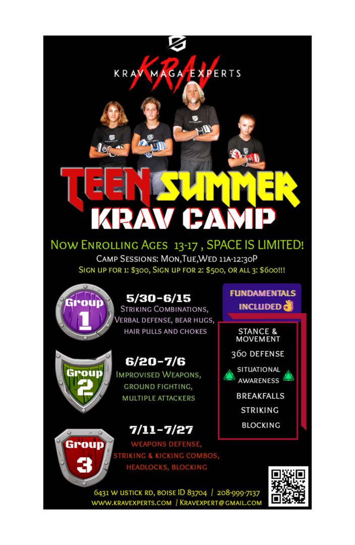 Teen Self Defense Summer Bootcamp Group 2 and 3 (Pre-Register), Boise, Idaho, United States
