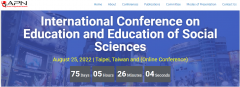 International Academic Conference on Education and Education of Social Sciences in Taipei 2022