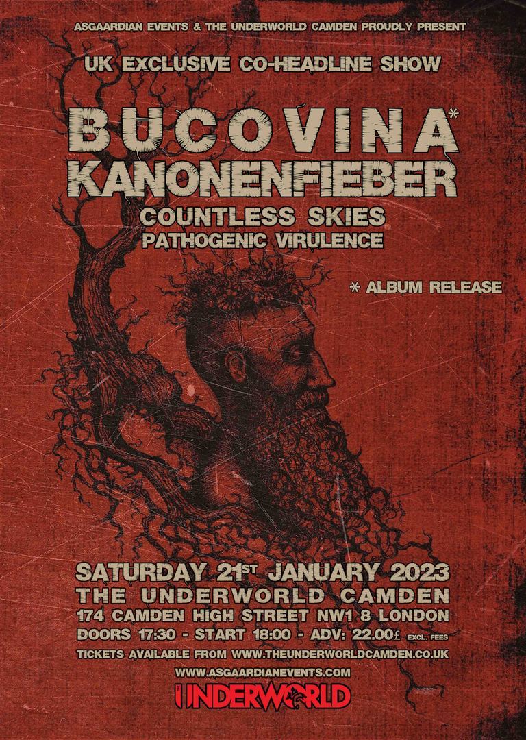 BUCOVINA // KANONENFIEBER [UK Exclusive] at The Underworld - London, London, England, United Kingdom