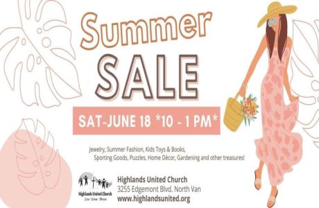 Highlands Summer Sale - June 18, 2022, North Vancouver, British Columbia, Canada