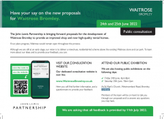 Public Consultation- proposals for Waitrose Bromley.