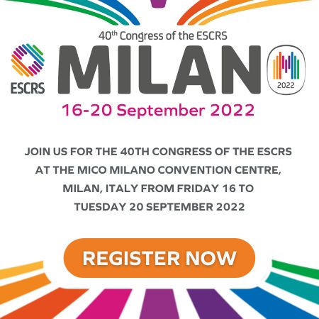 40th Congress of the ESCRS | Milan, Italy | 16-20 September 2022 | In-Person and Virtual, Milano, Lombardia, Italy