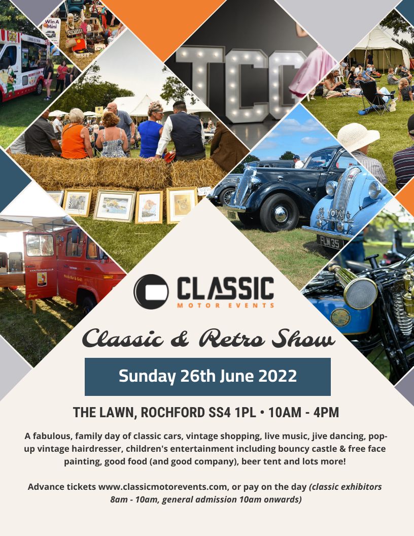 Classic and Retro Show, Rochford, Essex, United Kingdom
