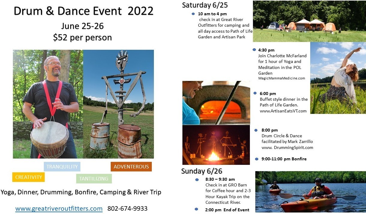 The Path of Life Garden Drum Circle Event-Retreat June 25th-26th, Windsor, Vermont, United States