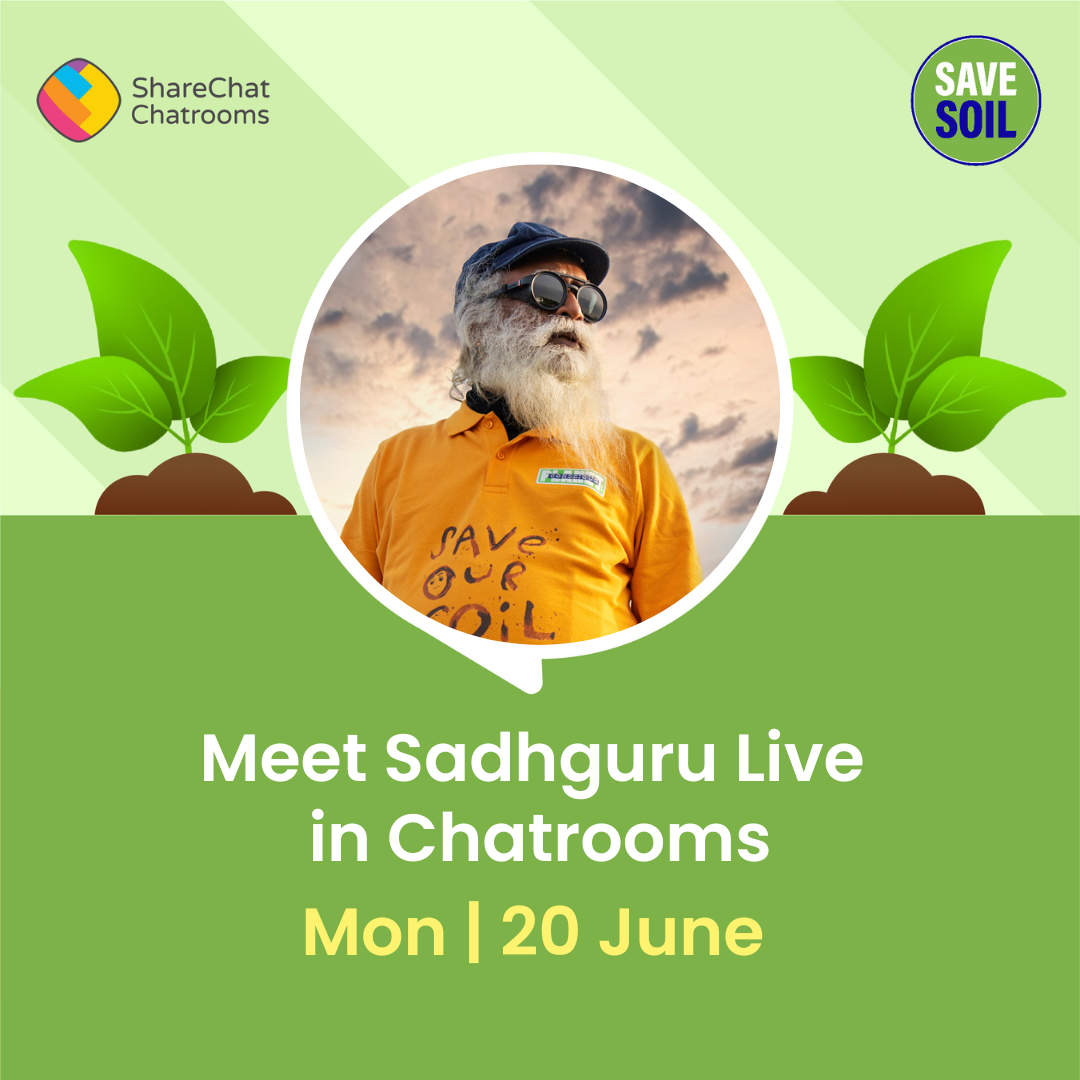 Sadhguru to connect with the youth of Bharat on the ‘Save Soil’ movement, Online Event