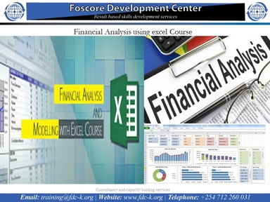 Financial Analysis using excel Course, Nairobi, Nairobi County,Nairobi,Kenya
