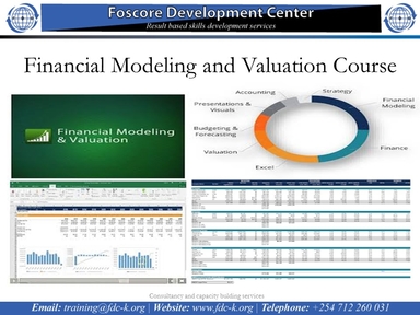 Financial Modeling and Valuation Course, Nairobi, Nairobi County,Nairobi,Kenya