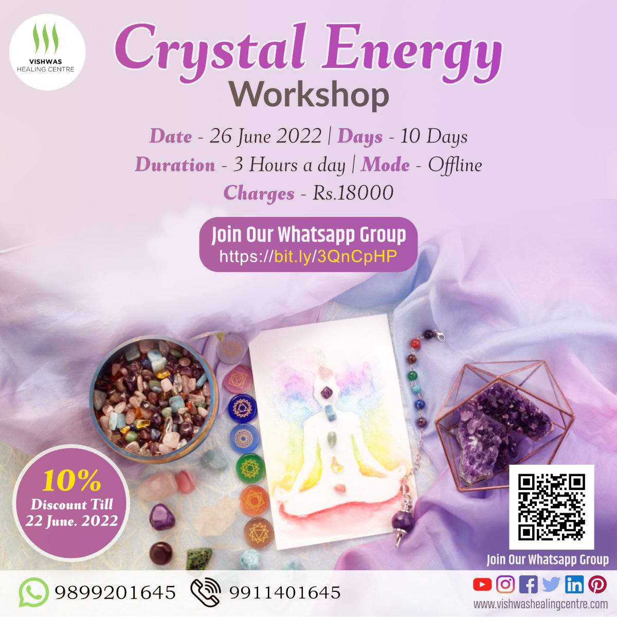 Crystal Energy Workshop, New Delhi, Delhi, India