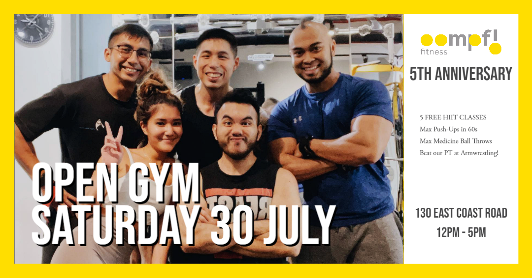 OOMPF! Fitness - 5 YEAR ANNIVERSARY - Open Gym, Katong, South East, Singapore