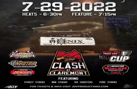Claremont Motorsports Park - VIP Experience at the NASCAR Whelen Modified Tour Clash at Claremont, Claremont, New Hampshire, United States