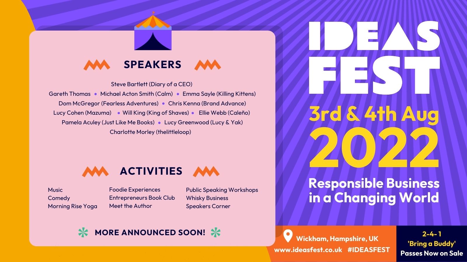 Ideas Fest, Wickham, Hampshire, United Kingdom