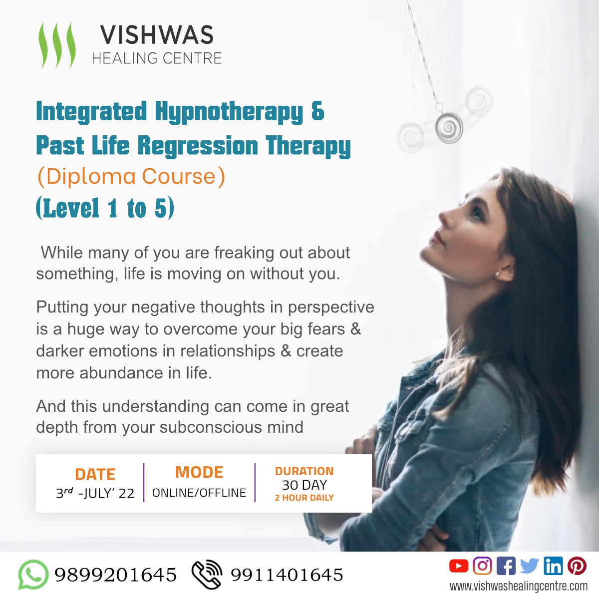 Integrated Hypnotherapy And Past Life Regression Therapy (Diploma Course), Online Event
