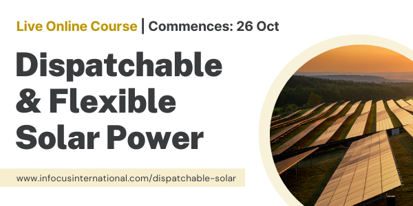 Dispatchable & Flexible Solar Power, Online Event