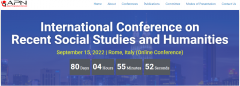 [ICRSH Virtual] International Conference on Recent Social Studies and Humanities